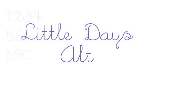 Little Days Alt font free