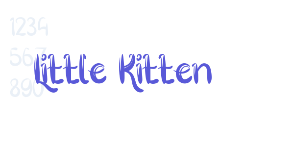 Little Kitten font free