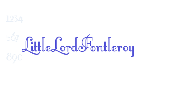 LittleLordFontleroy font free