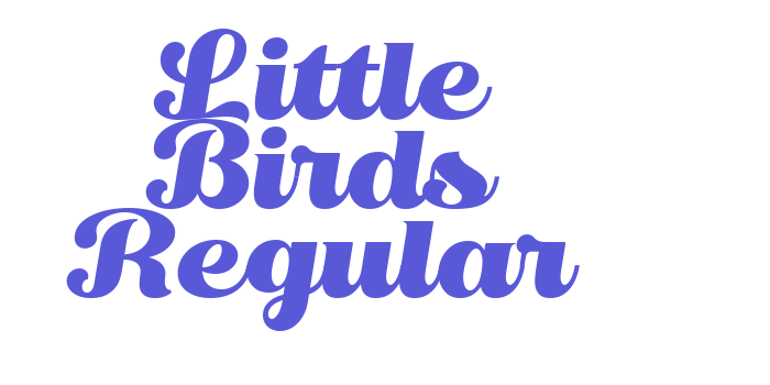 Little Birds Regular Font Download