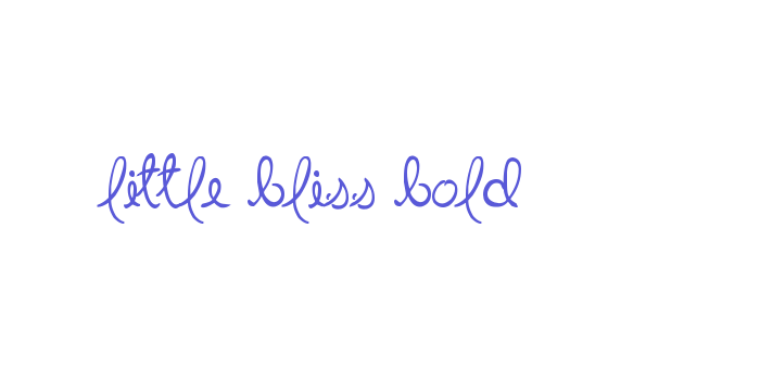 Little Bliss Bold Font Download