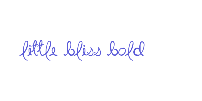 Little Bliss Bold Font