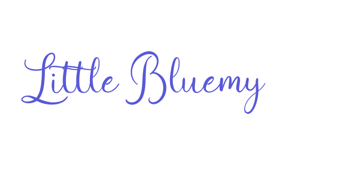 Little Bluemy Font Download