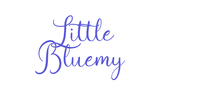 Little Bluemy Font