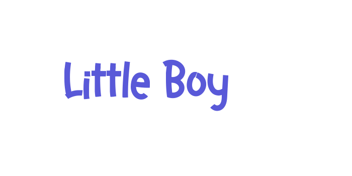 Little Boy Font