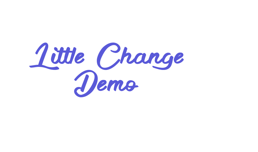 Little Change Demo Font Download