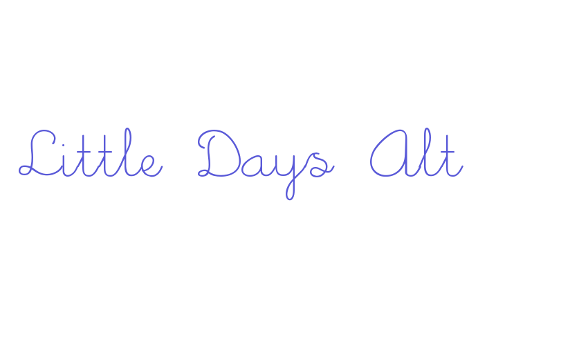 Little Days Alt Font Download