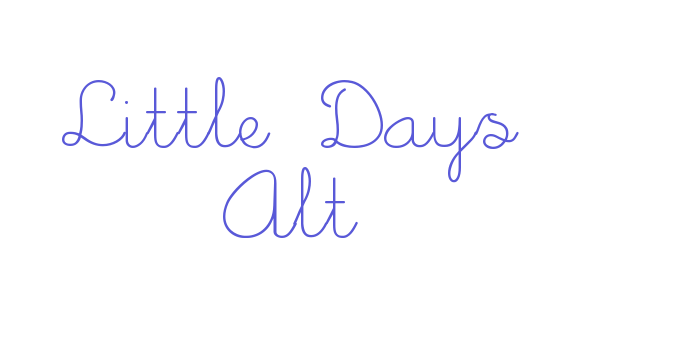 Little Days Alt Font