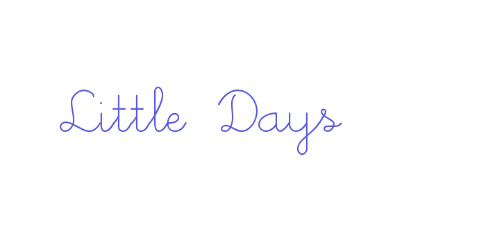 Little Days Font Download