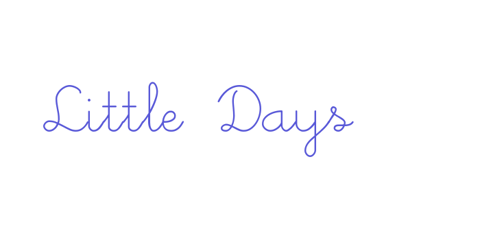 Little Days Font