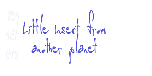Little Insect from another planet-font-download