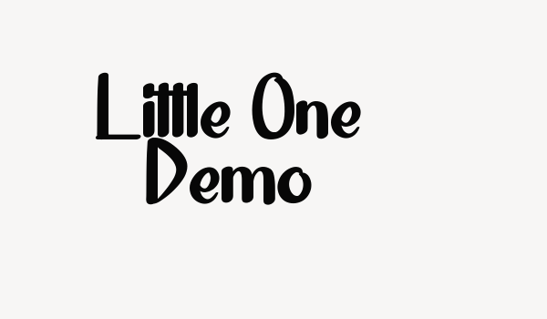 Little One Demo Font