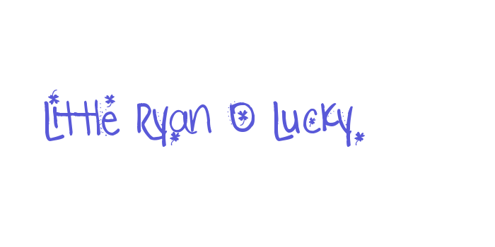 Little Ryan O Lucky Font Download