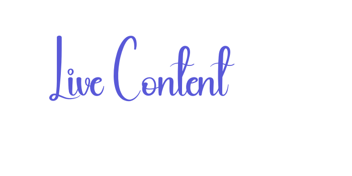 Live Content Font Download