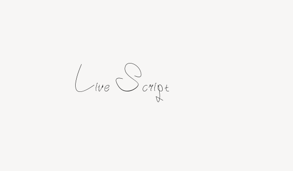 Live Script Font