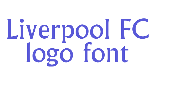 Liverpool FC logo font Font