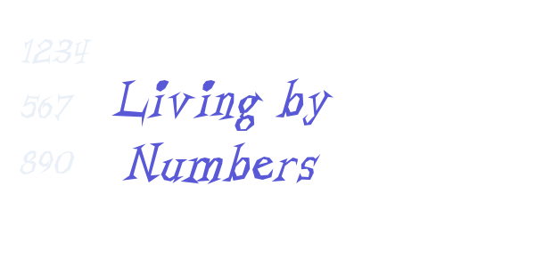 Living by Numbers font free