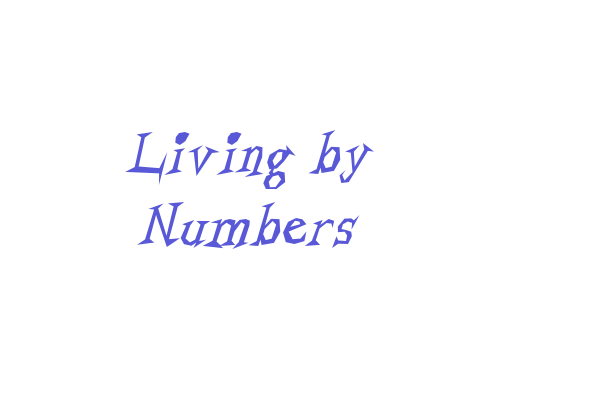 Living by Numbers Font