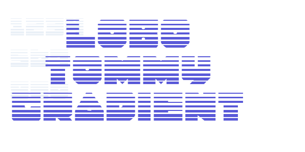 Lobo Tommy Gradient font free