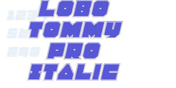 Lobo Tommy Pro Italic font free