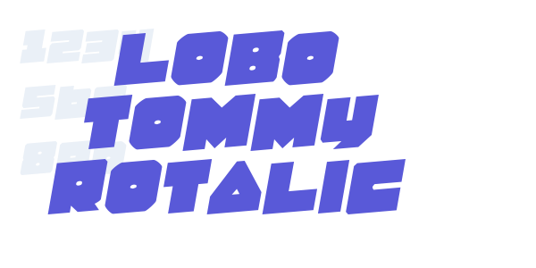 Lobo Tommy Rotalic font free