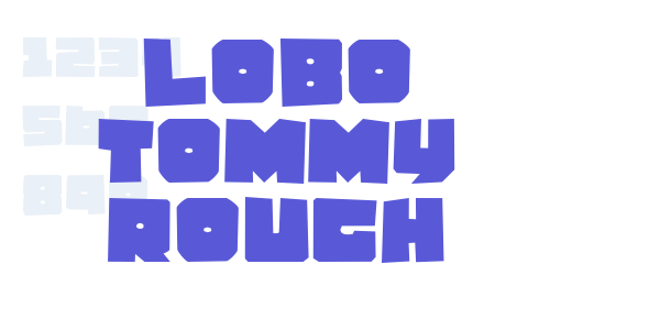 Lobo Tommy Rough font free