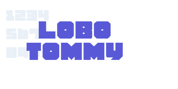 Lobo Tommy font free