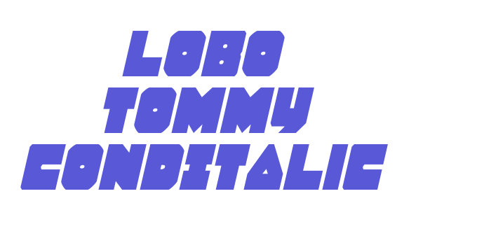 Lobo Tommy CondItalic Font Download