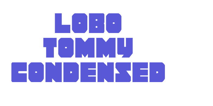 Lobo Tommy Condensed Font Download