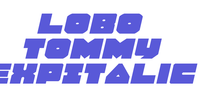 Lobo Tommy ExpItalic Font Download