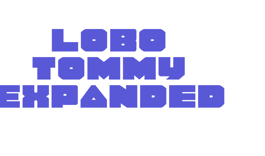 Lobo Tommy Expanded Font