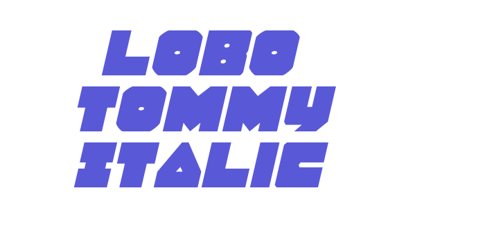 Lobo Tommy Italic Font Download