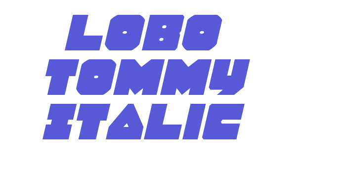 Lobo Tommy Italic Font