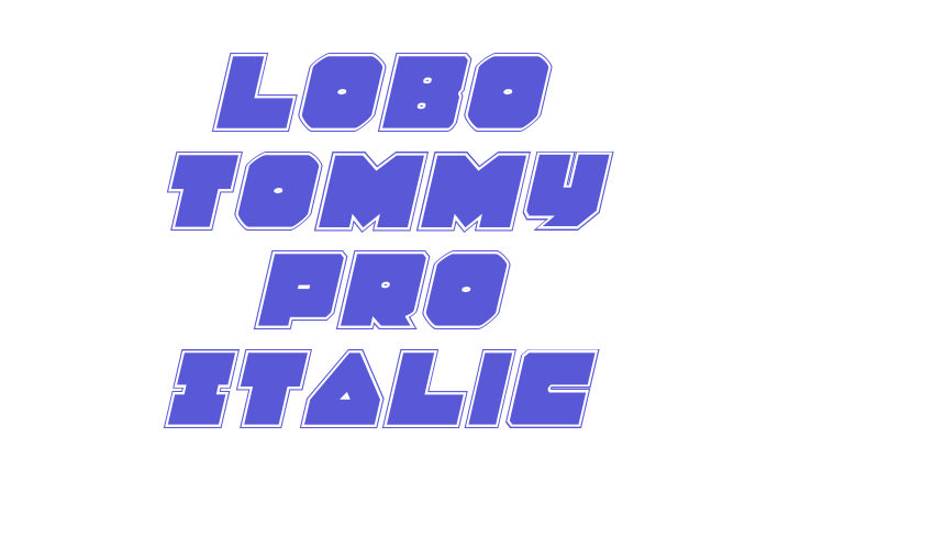 Lobo Tommy Pro Italic Font