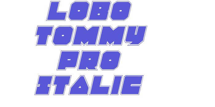 Lobo Tommy Pro Italic Font Download