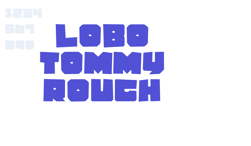 Lobo Tommy Rough-font-download