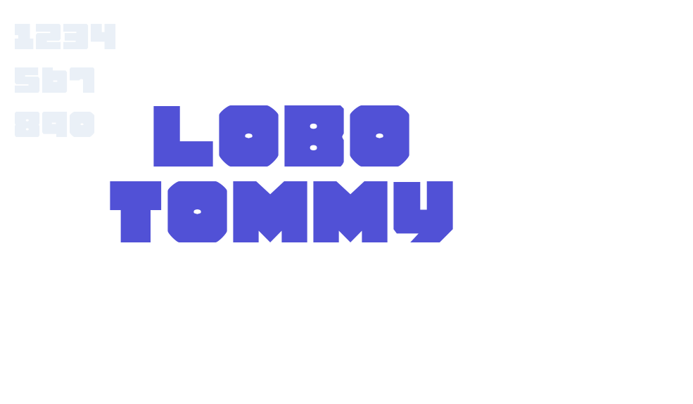 Lobo Tommy-font-download