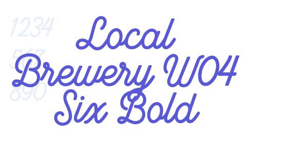 Local Brewery W04 Six Bold font free