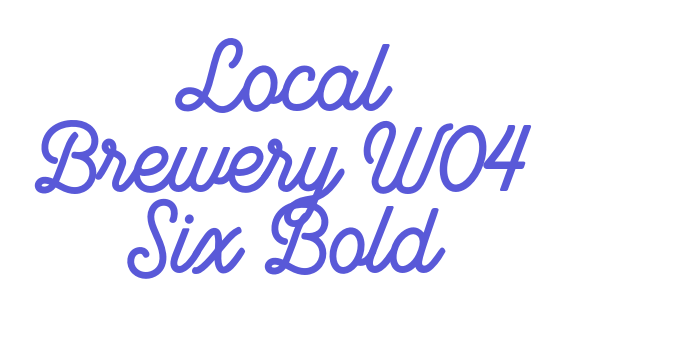 Local Brewery W04 Six Bold Font Download