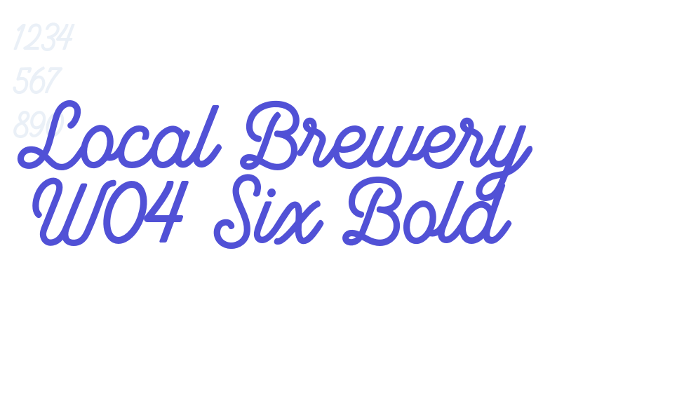 Local Brewery W04 Six Bold-font-download