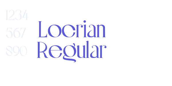 Locrian Regular font free