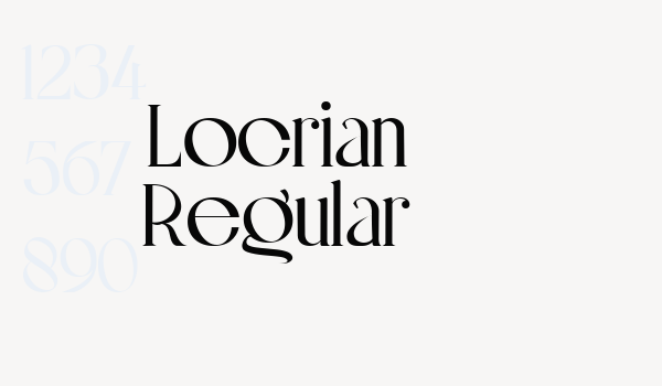 Locrian Regular Font