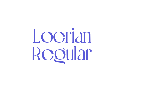 Locrian Regular Font