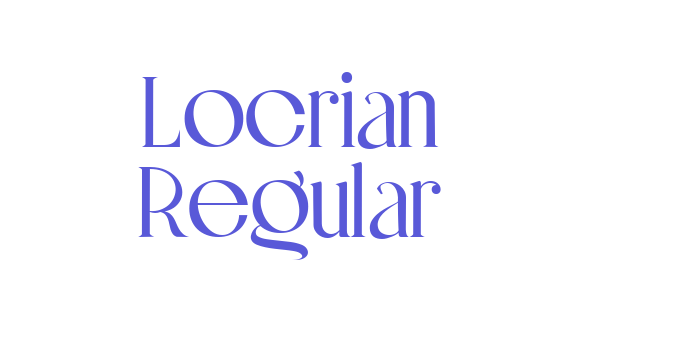 Locrian Regular Font