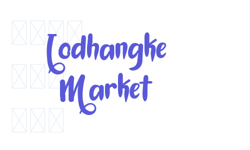 Lodhangke Market Font