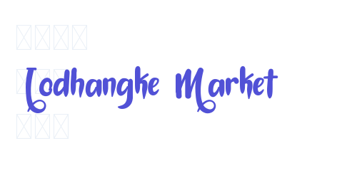 Lodhangke Market-font-download
