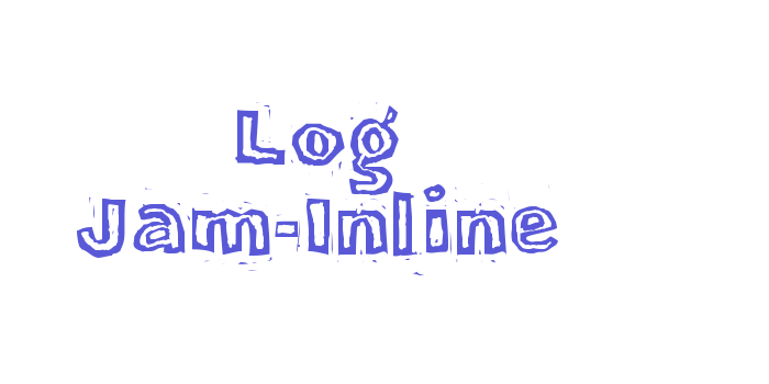 Log Jam-Inline Font Download