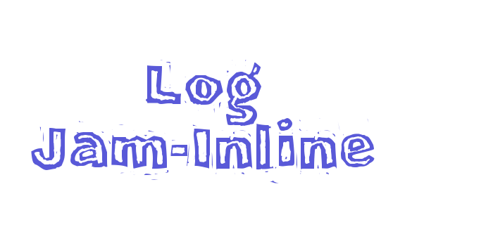 Log Jam-Inline Font