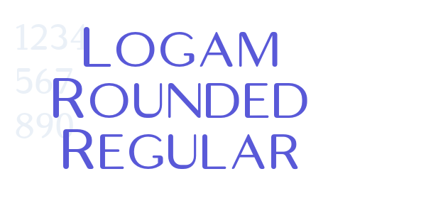 Logam Rounded Regular font