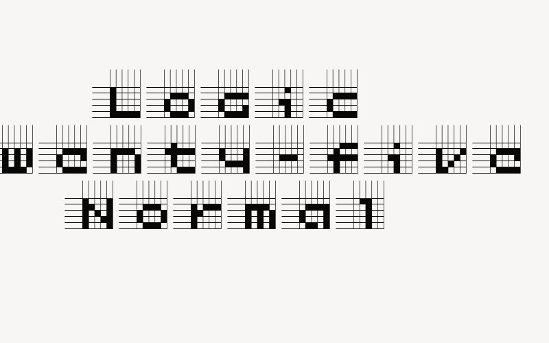 Logic twenty-five Normal Font